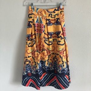 Yellow A line skirt